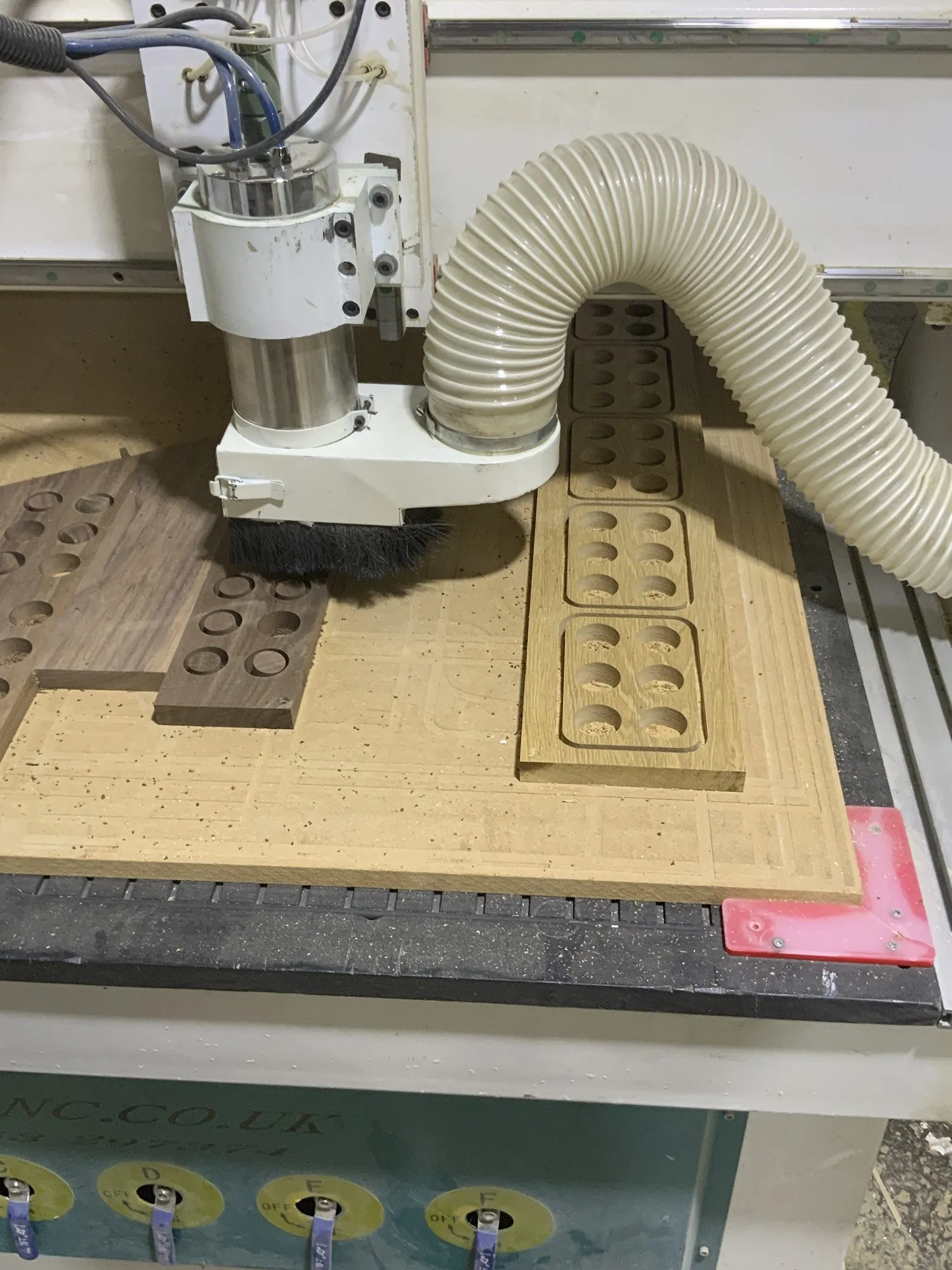 The Apollo CNC router cutting a panel