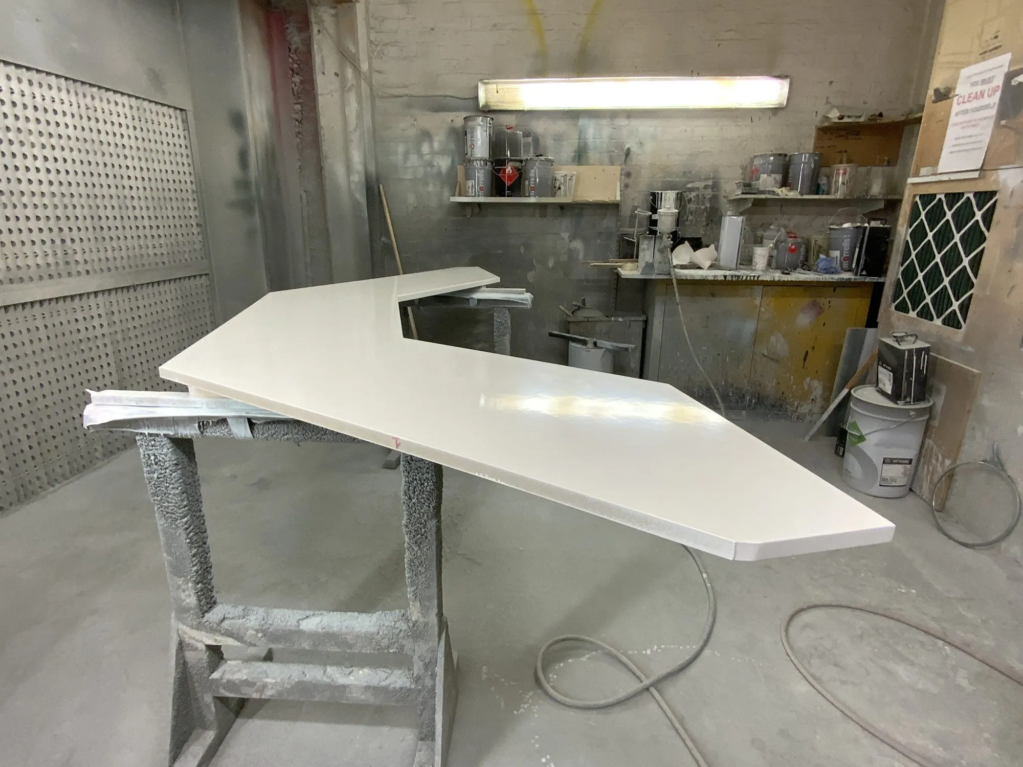 The finishing room