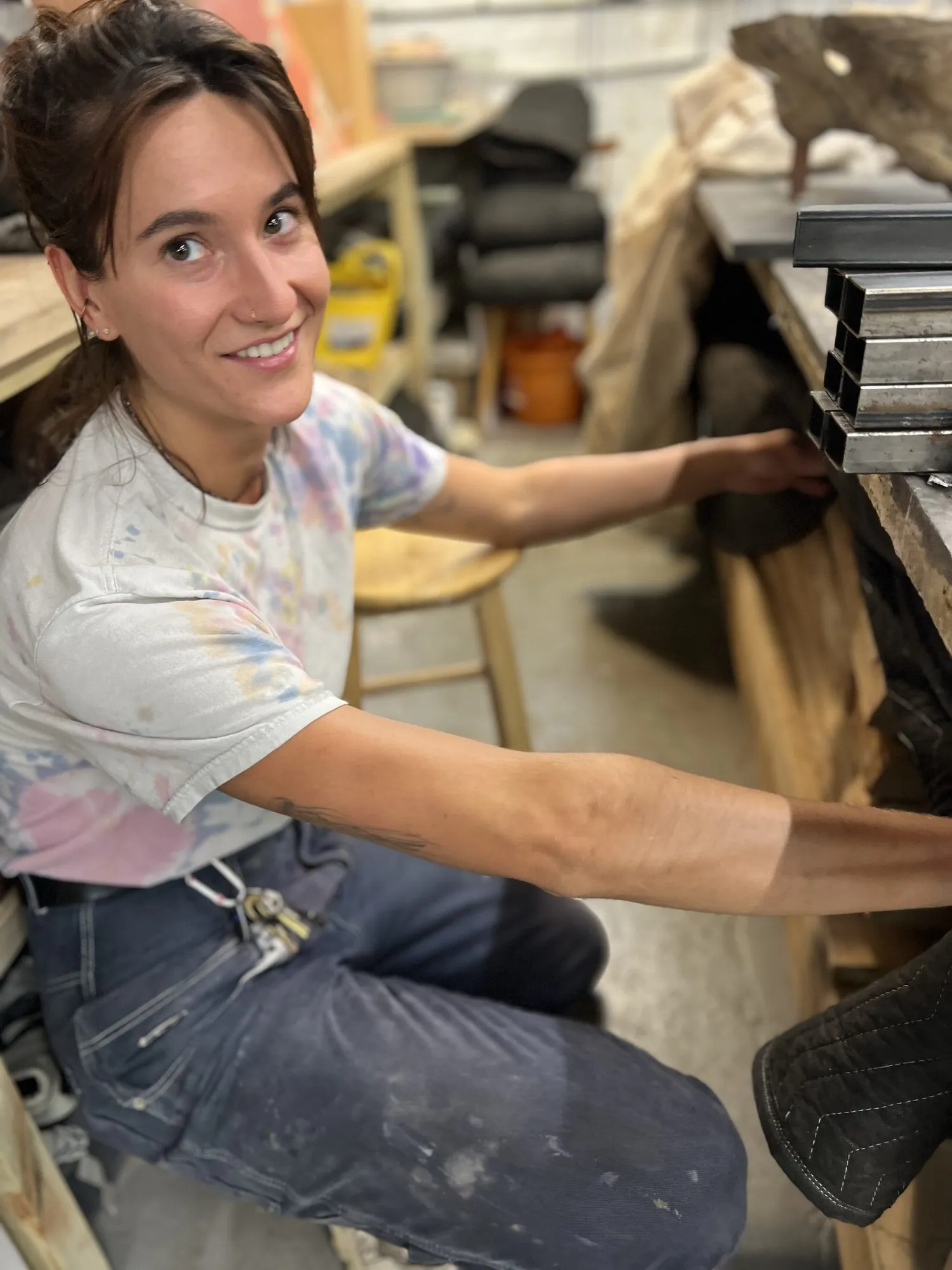 A member in the timber store