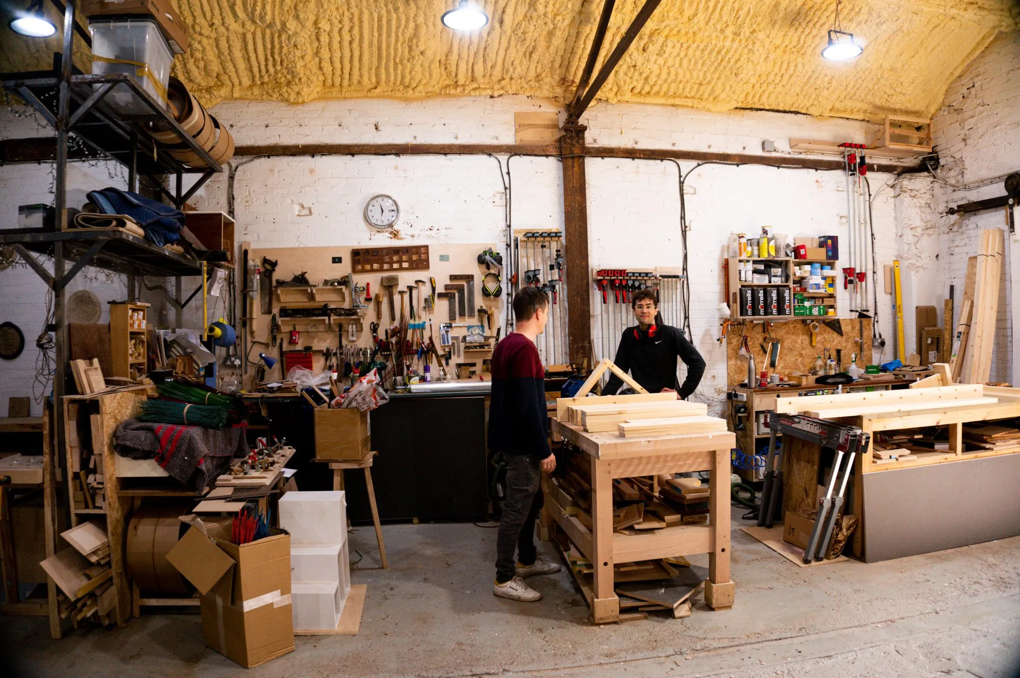The woodwork shop at Hone Limehouse